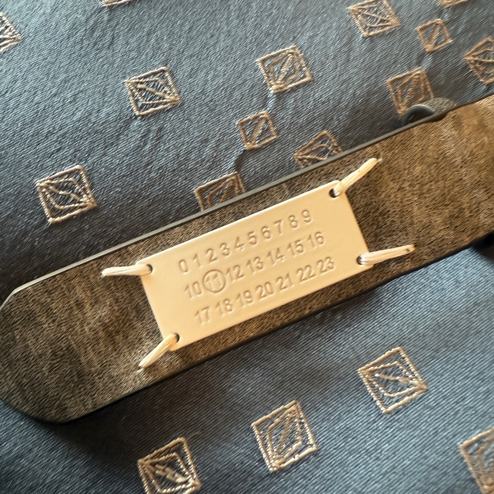 Maison Martin Margiela Gray Leather Belt